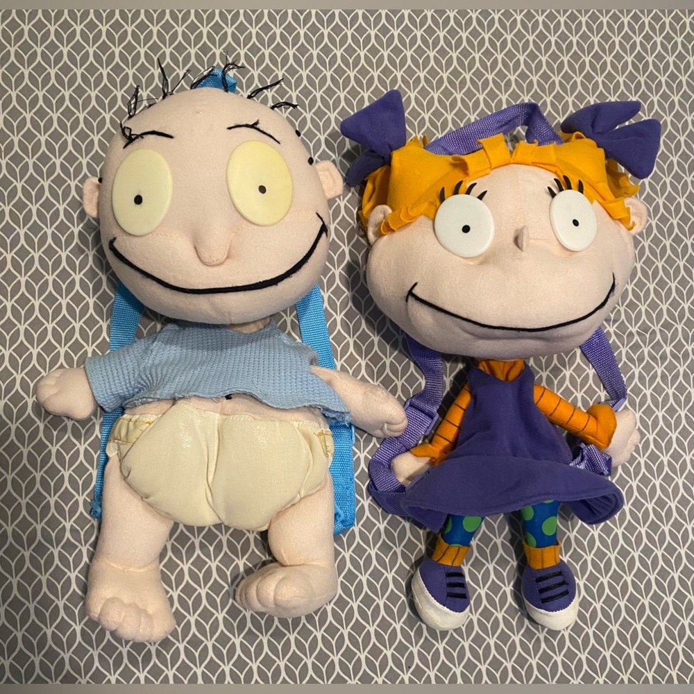 Vintage 90โs Rugrats plush backpacks